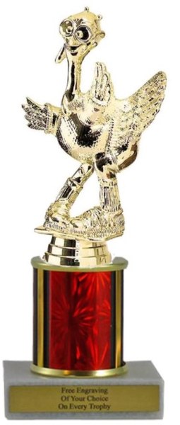 Comic Turkey Gag Budget Column Trophy