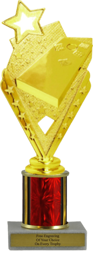 Cornhole Budget Column Trophy