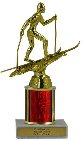 Cross Country Skiing Budget Column Trophy