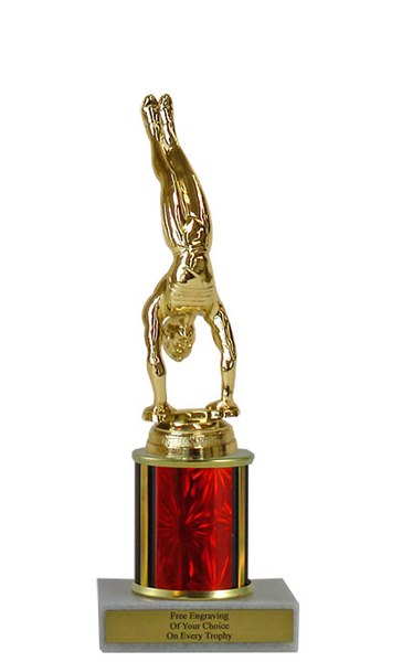 Gymnastics Budget Column Trophy