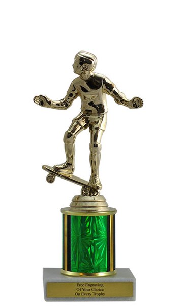 Skateboarding Budget Column Trophy