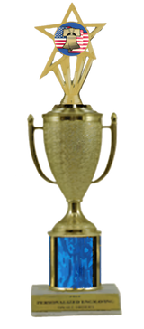 Citizenship Gold Cup Column Trophy with Insert