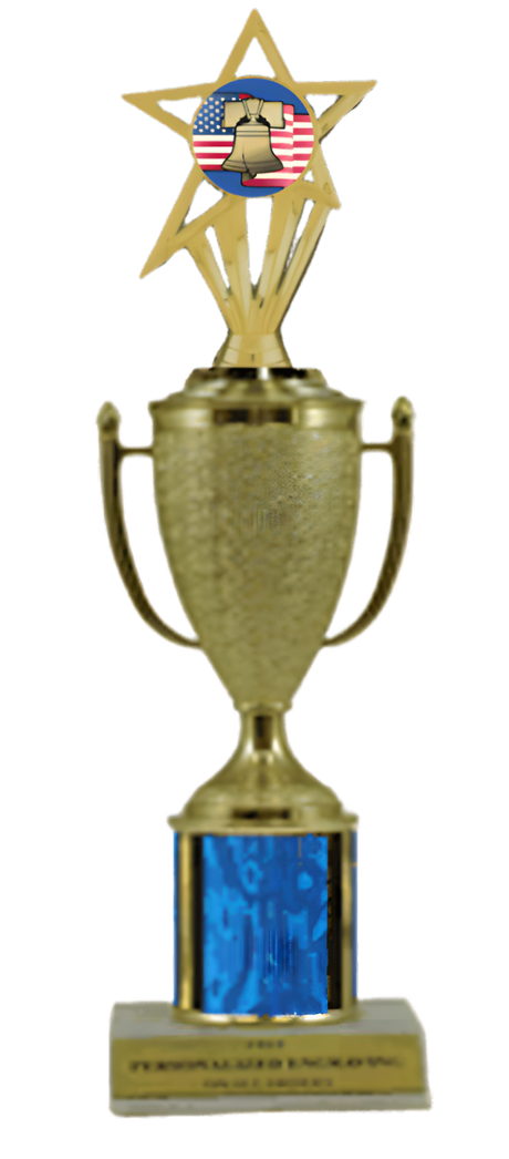 Citizenship Gold Cup Column Trophy with Insert