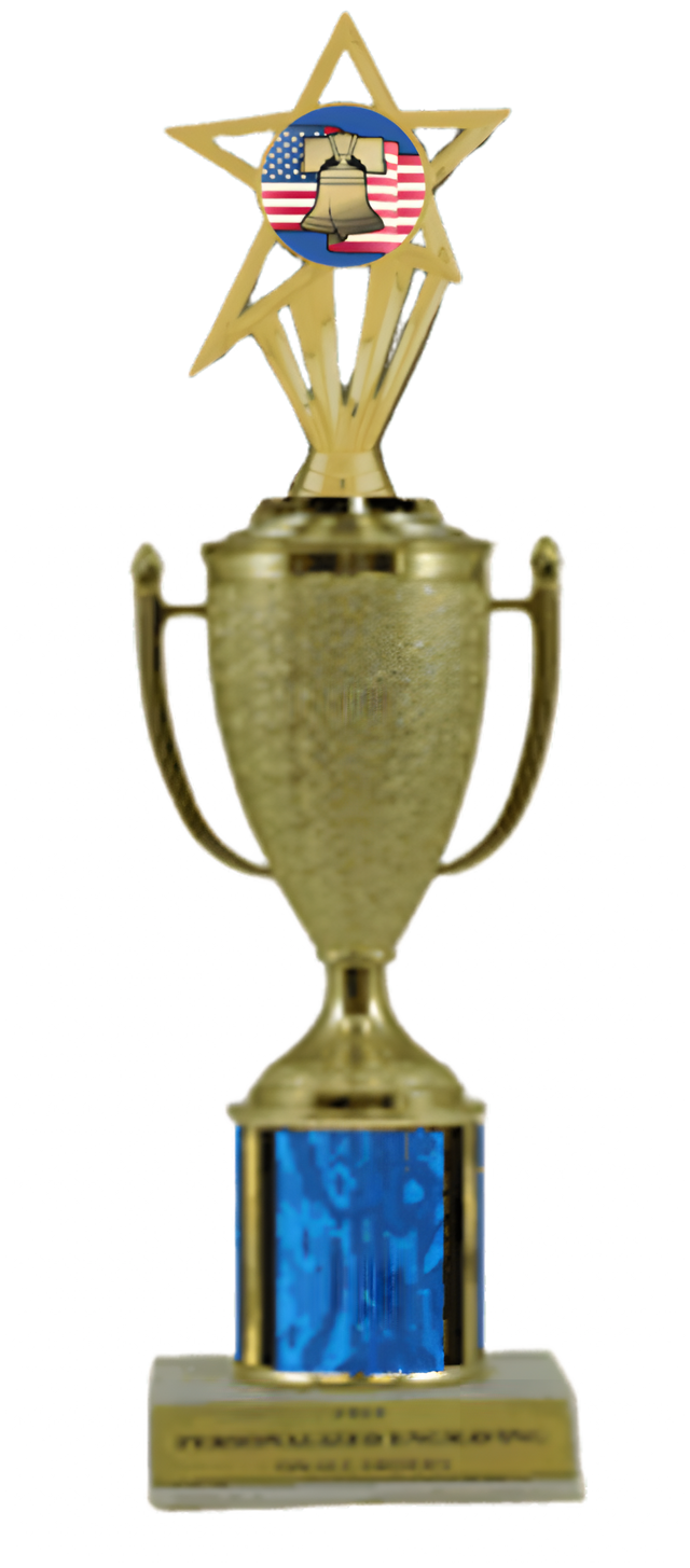 Citizenship Gold Cup Column Trophy with Insert