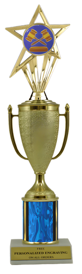 Debate Gold Cup Column Trophy with Insert