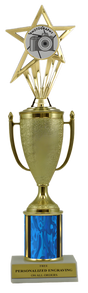 Photography Gold Cup Column Trophy with Insert