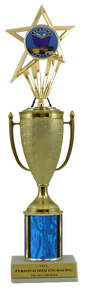 Reading Gold Cup Column Trophy with Insert