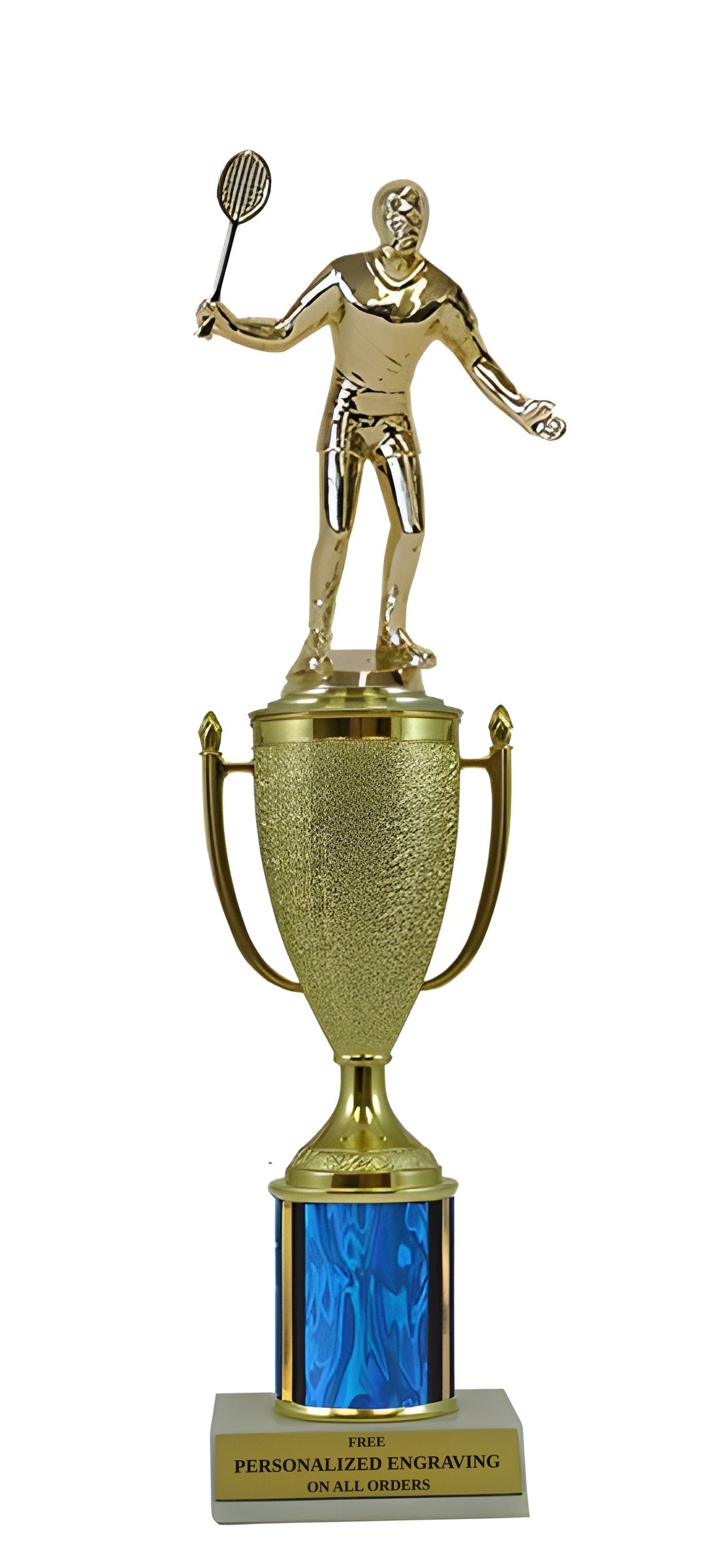 Badminton Gold Cup Column Trophy