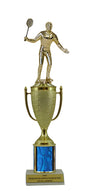 Badminton Gold Cup Column Trophy