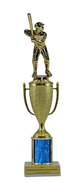 Baseball Gold Cup Column Trophy