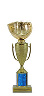 Baseball Glove Gold Cup Column Trophy