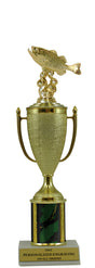 Bass Fishing Gold Cup Column Trophy
