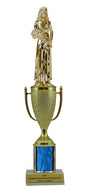 Beauty Queen Gold Cup Column Trophy