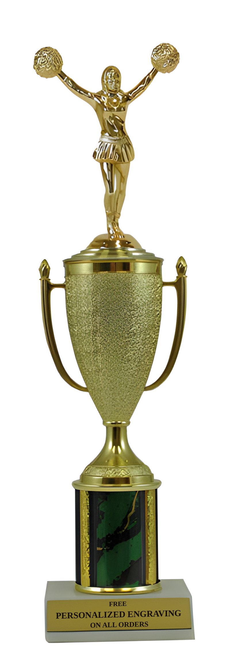 Cheerleading Gold Cup Column Trophy