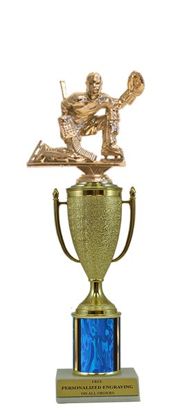 Goalie Gold Cup Column Trophy