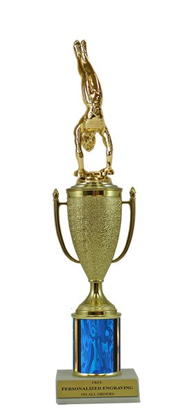 Gymnastics Gold Cup Column Trophy