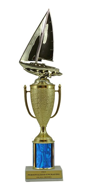Sailing Gold Cup Column Trophy
