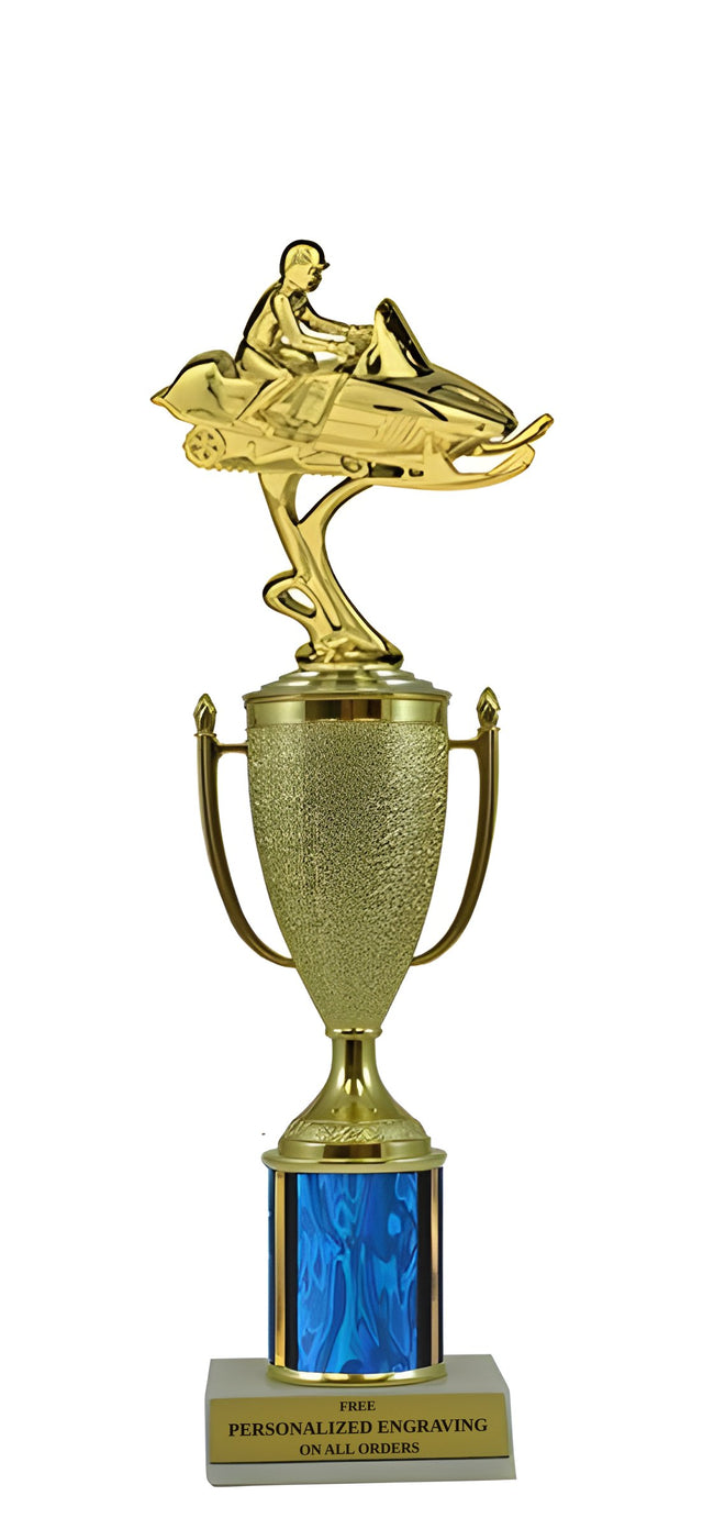Snowmobile Gold Cup Column Trophy