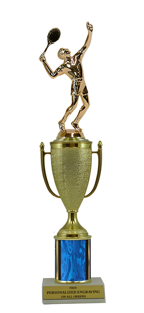 Tennis Gold Cup Column Trophy