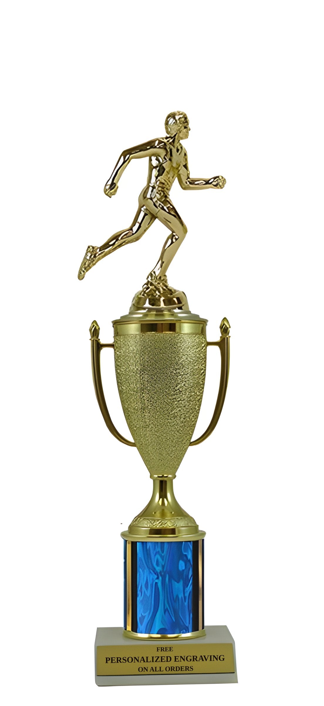 Track & Field Gold Cup Column Trophy