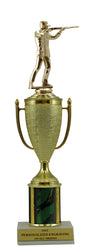 Trap Shooting Gold Cup Column Trophy
