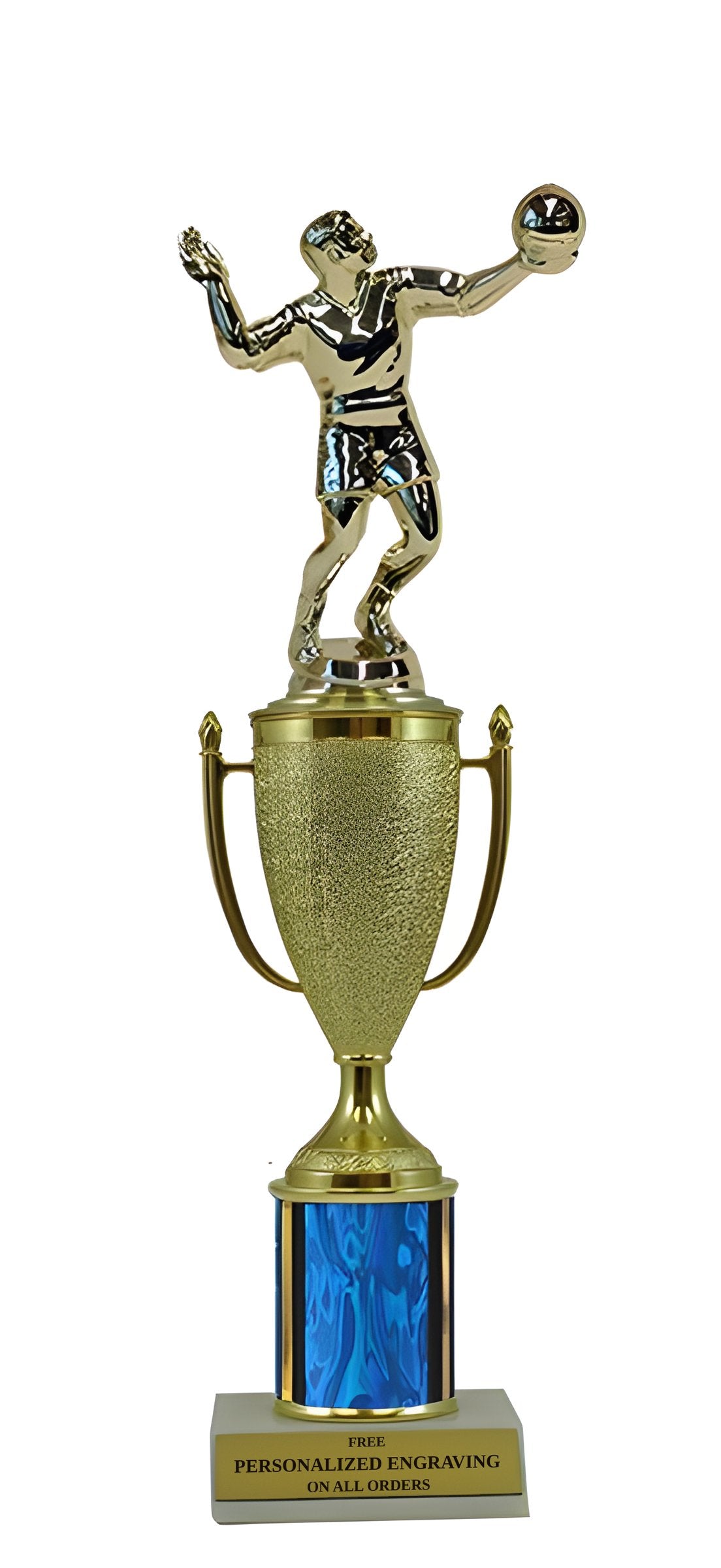 Volleyball Gold Cup Column Trophy