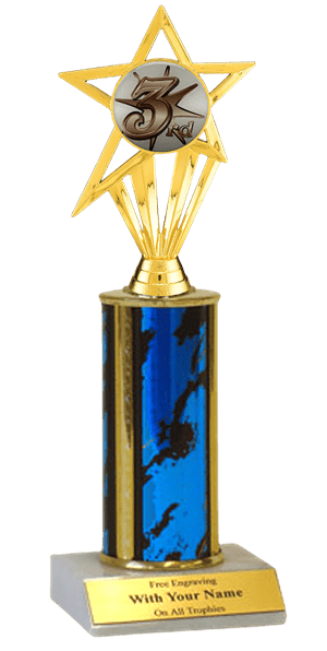 3rd Place Column Insert Trophy