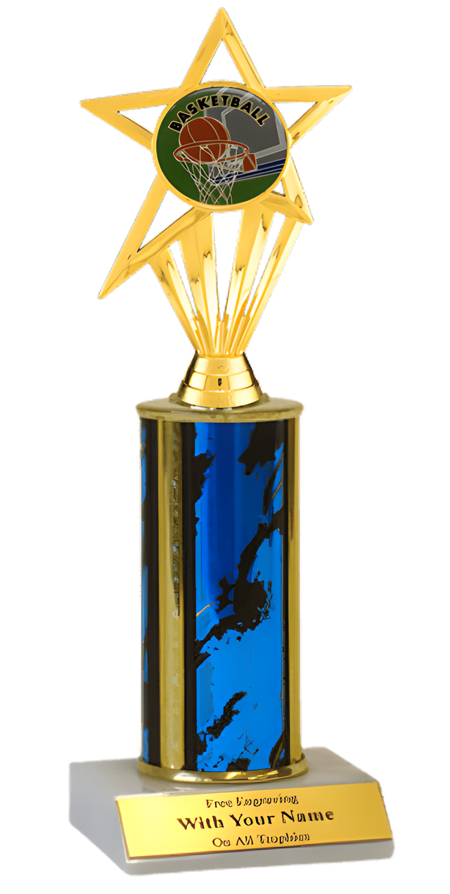 Basketball Column Insert Trophy