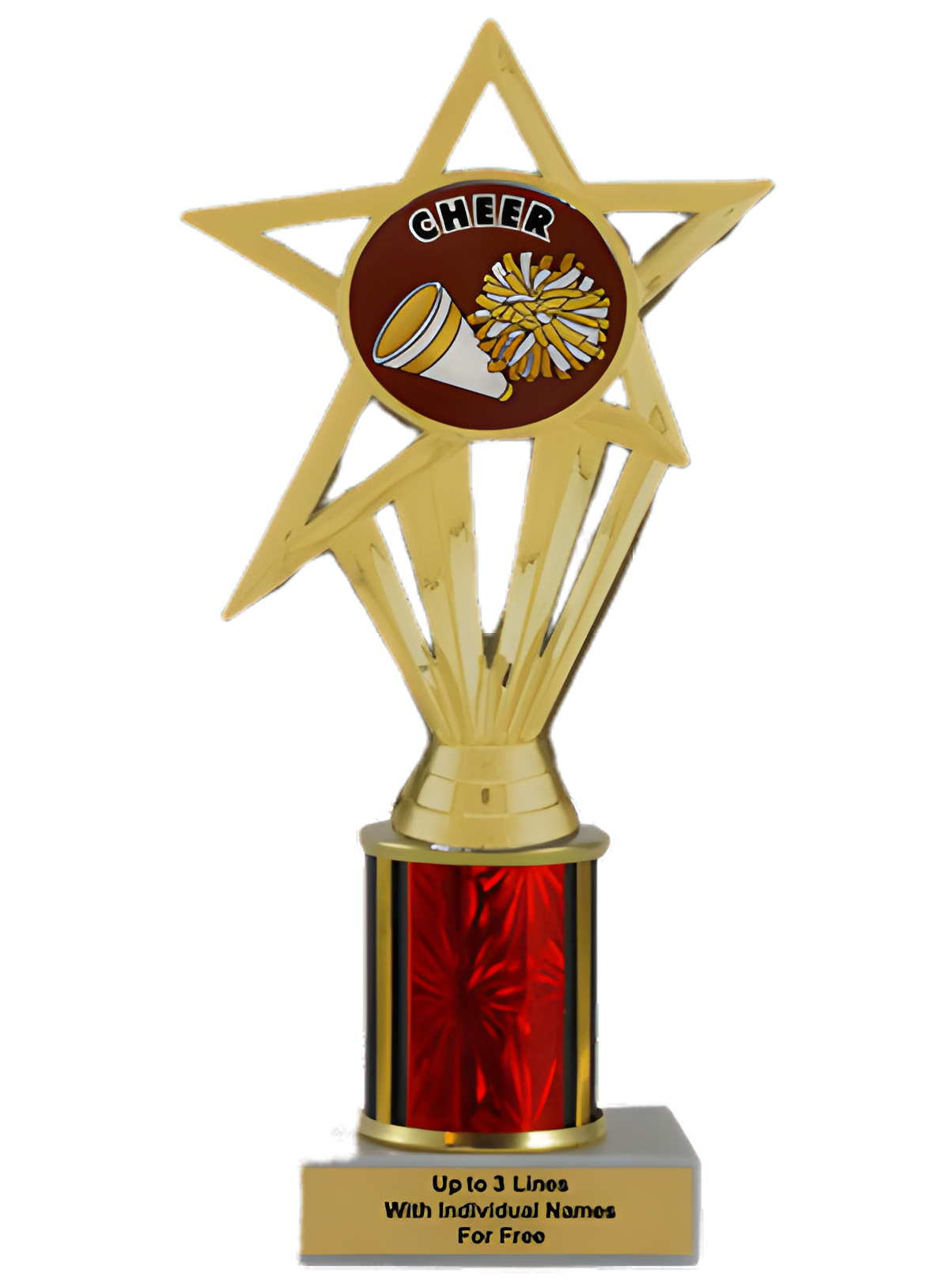Cheerleading Column Insert Trophy
