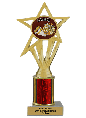 Cheerleading Column Insert Trophy
