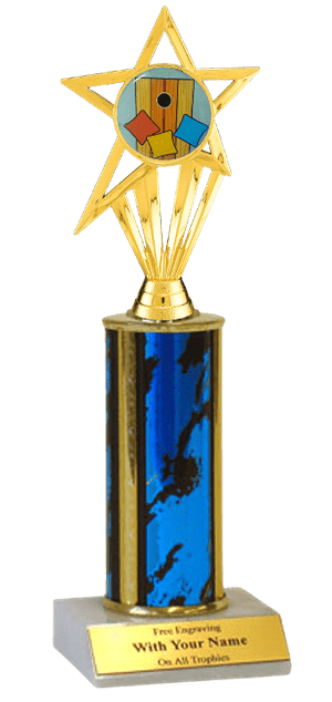 Cornhole Column Insert Trophy