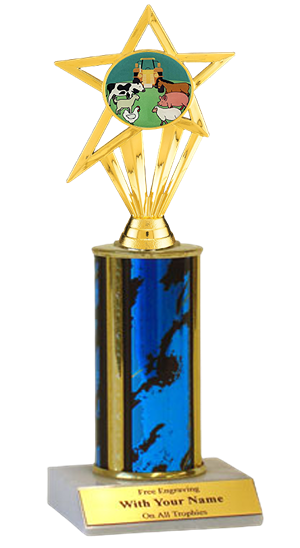 County Fair Column Insert Trophy