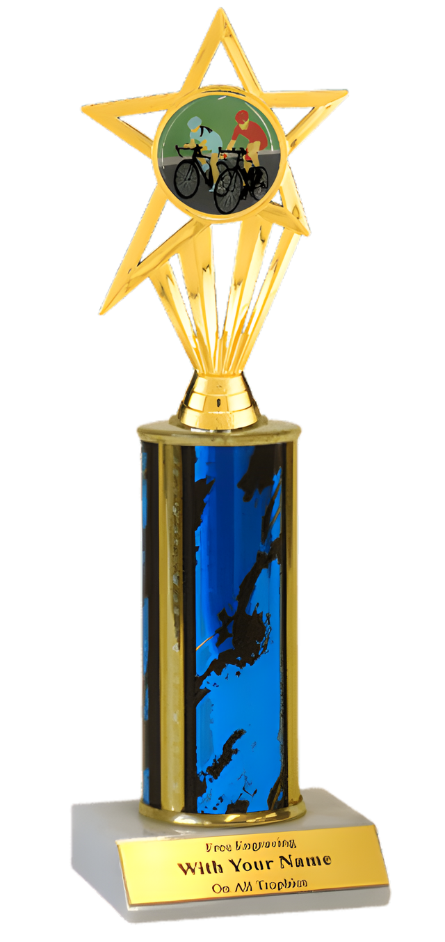Cycling Column Insert Trophy
