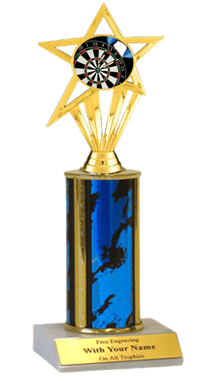 Darts Column Insert Trophy