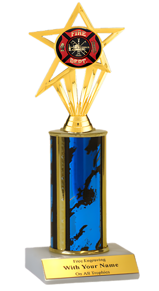Fire Department Column Insert Trophy
