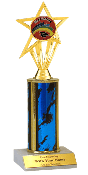 Graduation Column Insert Trophy