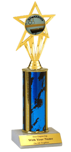 Gymnastics Column Insert Trophy