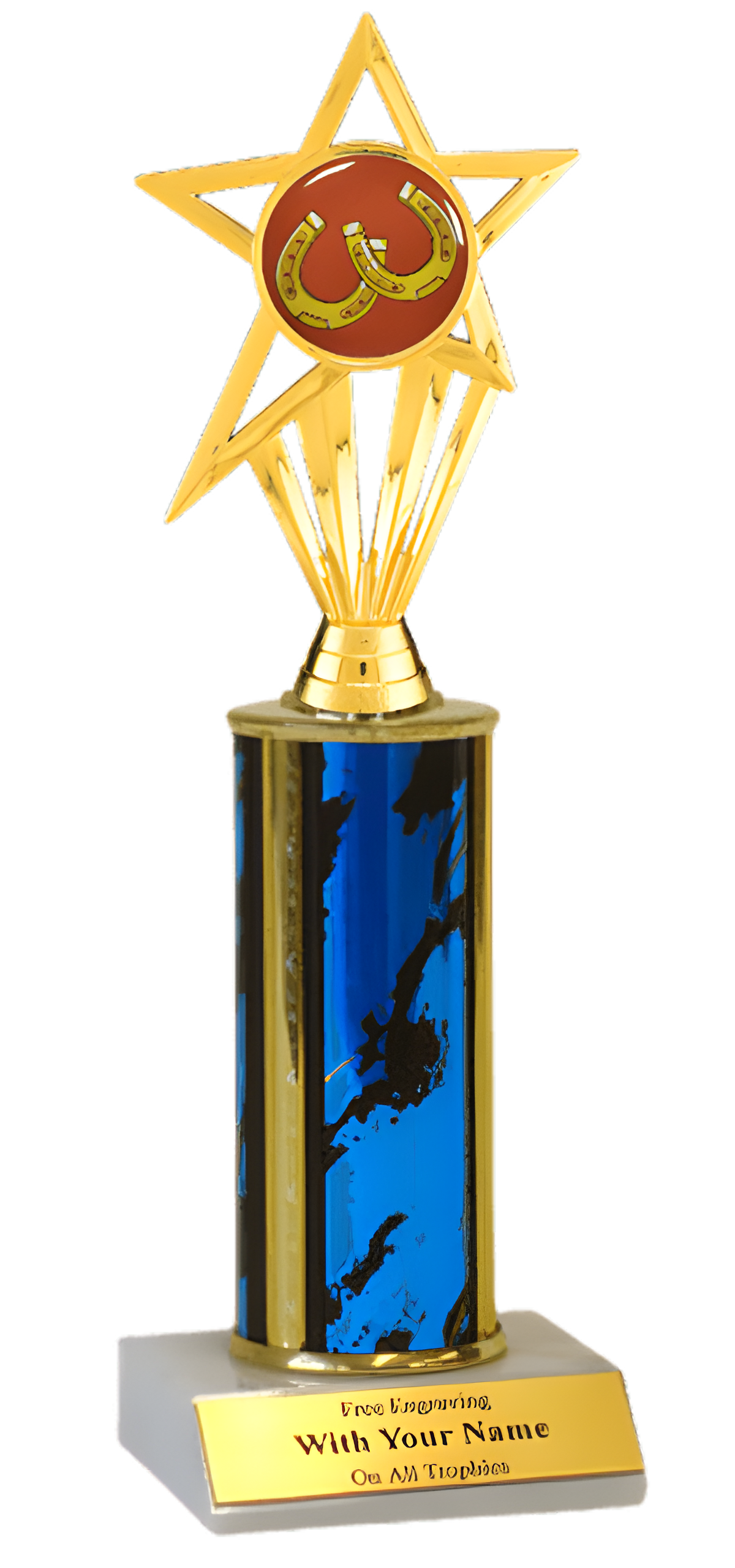 Horseshoes Column Insert Trophy