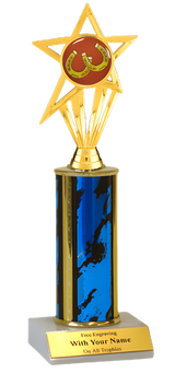 Horseshoes Column Insert Trophy
