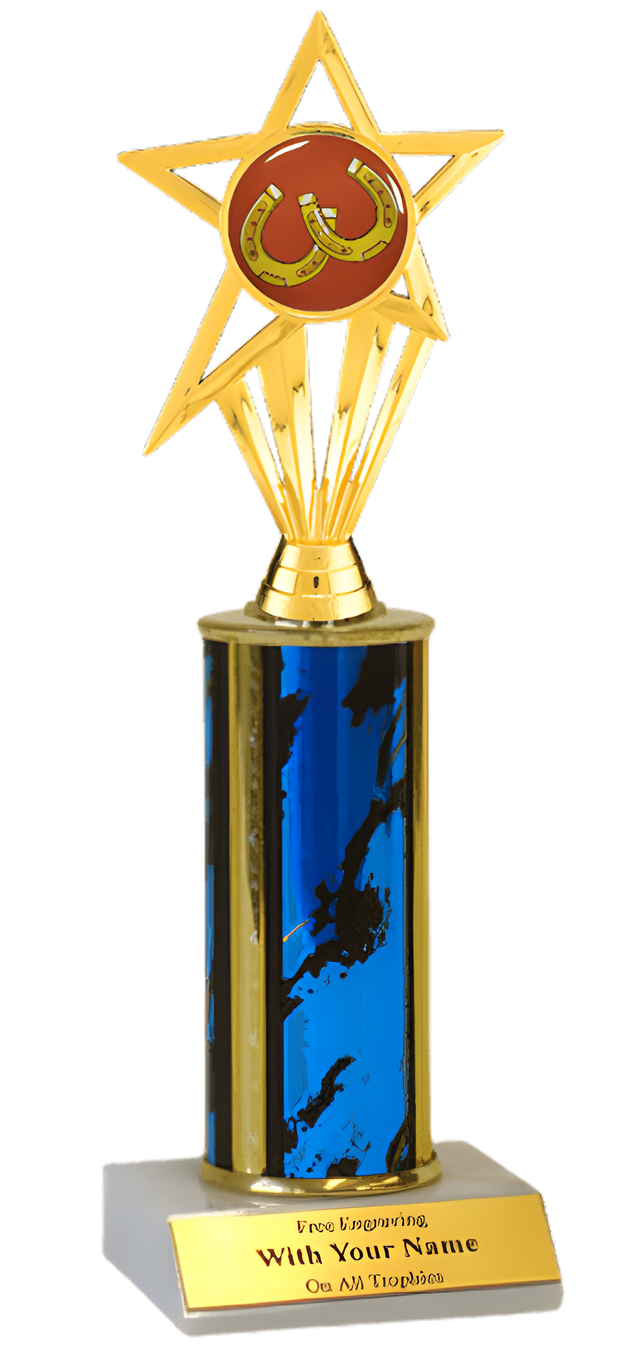 Horseshoes Column Insert Trophy
