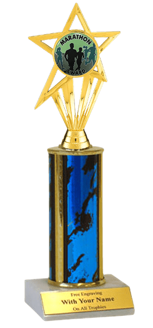 Marathon Column Insert Trophy