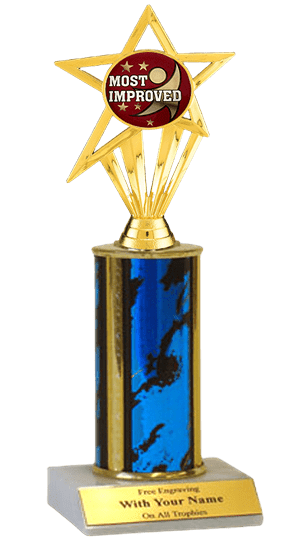 Most Improved Column Insert Trophy
