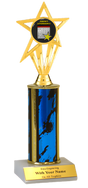 Perfect Attendance Column Insert Trophy