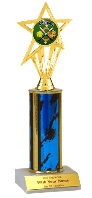 Softball Column Insert Trophy