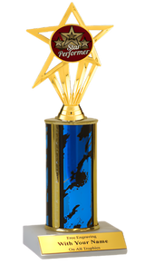 Star Performer Column Insert Trophy