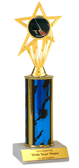 Table Tennis Column Insert Trophy