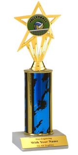 Volleyball Column Insert Trophy