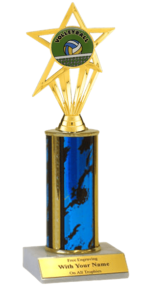 Volleyball Column Insert Trophy
