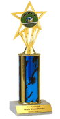 Volleyball Column Insert Trophy