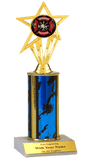Volunteer Firefighter Column Insert Trophy